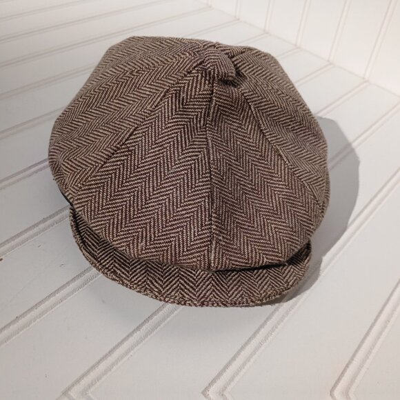 Men's Peaky Cap Tweed Wash Bag Zip Travel Toiletry Bag Blinders Style Hat Case - Picture 9 of 11